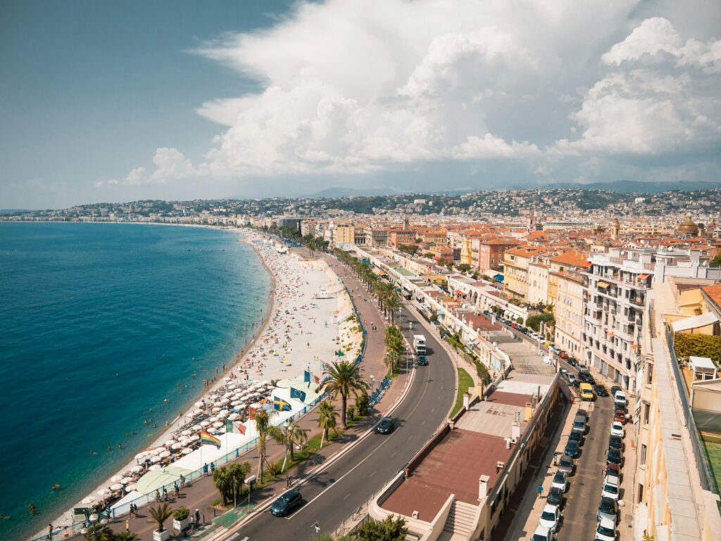 Promenade des Anglais a pobrežie v Nice